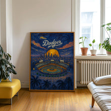 LA Dodgers Poster, Los Angeles Dodger Stadium Print, Modern Baseball Poster, Sports Bedroom Wall Art, Minimalist Home Decor, Birthday Gifts 1
