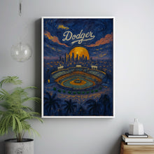 LA Dodgers Poster, Los Angeles Dodger Stadium Print, Modern Baseball Poster, Sports Bedroom Wall Art, Minimalist Home Decor, Birthday Gifts 1