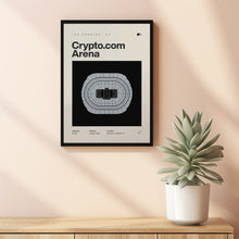 LA Kings Poster, Los Angeles Crypto Arena Stadium Print, Mid Century Modern Hockey Post-9RPSRD
