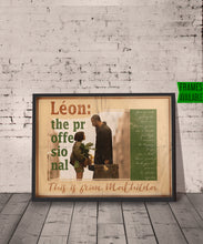 LEON THE PROFESSIONAL Print   Movie Quote Framed Print  Retro Vintage Wall Art Print  Film Poster Leon Poster Christmas Gift 557154182