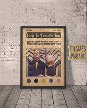 LOST IN TRANSLATION Movie Poster  Framed Film Posters  Framed Wall Art Print  Gift For Her  Gift For Him Her  Cinefil Christmas Gifts 598600354