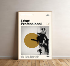 Léon The Professional Movie Poster, Leon The Professional Print, Movie Poster, Midcentury Art, Minimalist Art, Retro Poster, Vintage Poster 1833128143