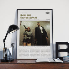 Léon  Leon The Professional, Luc Besson, Retro Movie Poster, Custom Movie Poster 4421169930