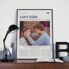 Lady Bird, Greta Gerwig, Retro Movie Poster, Custom Movie Poster 4421169048