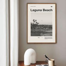 Laguna Beach City Art Print  Laguna Beach Poster  Laguna Beach Wall Art  Mid Century Poster  Travel Print Art  California 1565524612