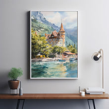 Lake Annecy Travel Poster Wall Art, Travel Print of Lake Annecy, Lake Annecy Art Lovers Gift5