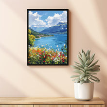 Lake Annecy Travel Poster Wall Art, Travel Print of Lake Annecy, Lake Annecy Art Lovers Gift 2