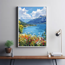 Lake Annecy Travel Poster Wall Art, Travel Print of Lake Annecy, Lake Annecy Art Lovers Gift 2