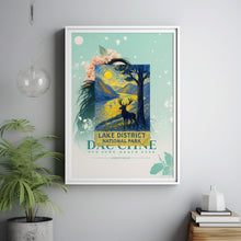 Lake District National Park Poster, Ullswater Lake, Keswick Cumbria, Retro Vintage Travel Poster, UK National Park, Windermere, Framed Print