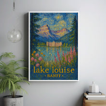Lake Louise Banff Poster, Landscape Wall Art Canada Travel Decor for Home and Office Canadian Rockies Travel Art, Nature Inspired Home Decor