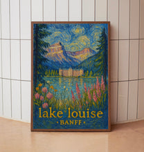 Lake Louise Banff Poster, Landscape Wall Art Canada Travel Decor for Home and Office Canadian Rockies Travel Art, Nature Inspired Home Decor