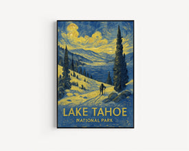 Lake Tahoe National Park Print Wall Art, Lake Tahoe Poster, National Park Wall Art, Travel Print Poster, Travel Gift