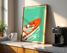 Lake Winnipesaukee Vintage Travel Poster (Digital Download) Printable 787761105