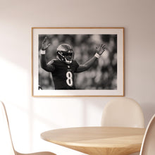 Lamar Jackson Poster, Fan Poster, NFL,  Black and White Wall Art, Sport Poster, Photograph Prints,American Football Gift, Sport Decor 1814989402