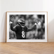Lamar Jackson Poster, Fan Poster, NFL,  Black and White Wall Art, Sport Poster, Photograph Prints,American Football Gift, Sport Decor 1814989402