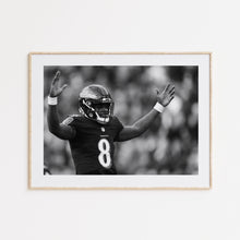 Lamar Jackson Poster, Fan Poster, NFL,  Black and White Wall Art, Sport Poster, Photograph Prints,American Football Gift, Sport Decor 1814989402