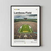 Lambeau Field Poster, Green Bay Packers Poster Print, NFL Stadium Poster, Football Fan Gift Print