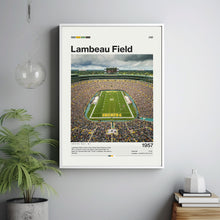Lambeau Field Poster, Green Bay Packers Poster Print, NFL Stadium Poster, Football Fan Gift Print