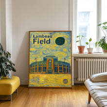 Lambeau Field Poster, Packers Poster, Minimalist, Helvetica, Mid-Century Modern, Football Art, Football Stadium Poster