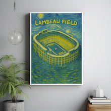 Lambeau Field Print – Home of the Green Bay Packers, Office Print, Games Room Print, Bedroom Print, Basement Print