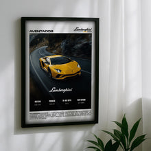 Lamborghini Aventador Poster – Supercar Wall Art Print, Exotic V12 Sports Car Poster for Garage, Office or Living Room – Car Gift Decor 4371069378