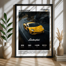 Lamborghini Aventador Poster – Supercar Wall Art Print, Exotic V12 Sports Car Poster for Garage, Office or Living Room – Car Gift Decor 4371069378