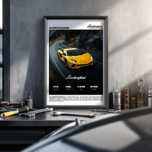 Lamborghini Aventador Poster – Supercar Wall Art Print, Exotic V12 Sports Car Poster for Garage, Office or Living Room – Car Gift Decor 4371069378