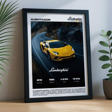 Lamborghini Aventador Poster – Supercar Wall Art Print, Exotic V12 Sports Car Poster for Garage, Office or Living Room – Car Gift Decor 4371069378