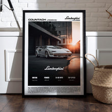 Lamborghini Countach LP5000 QV Poster – Retro Supercar Wall Art Print, Classic Lamborghini Decor 4389097711