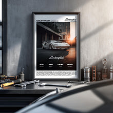 Lamborghini Countach LP5000 QV Poster – Retro Supercar Wall Art Print, Classic Lamborghini Decor 4389097711