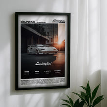 Lamborghini Countach LP5000 QV Poster – Retro Supercar Wall Art Print, Classic Lamborghini Decor 4389097711