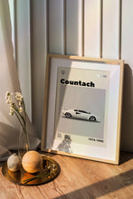 Lamborghini Countach Poster Mid-Century Car Print (Minimalist Movie Poster) 1438757817