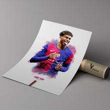 Lamine Yamal FC Barcelona Poster La Liga Football Wall Art 1884387745