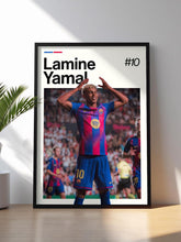 Lamine Yamal Poster  Football Wall Art  Framed Soccer Print  Sports Decor  Rising Star Artwork  Lamine Yamal 4378745055