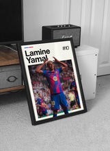 Lamine Yamal Poster  Football Wall Art  Framed Soccer Print  Sports Decor  Rising Star Artwork  Lamine Yamal 4378745055