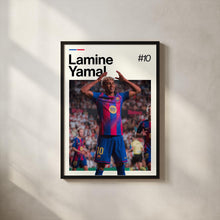 Lamine Yamal Poster  Football Wall Art  Framed Soccer Print  Sports Decor  Rising Star Artwork  Lamine Yamal 4378745055