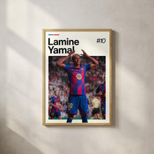 Lamine Yamal Poster  Football Wall Art  Framed Soccer Print  Sports Decor  Rising Star Artwork  Lamine Yamal 4378745055