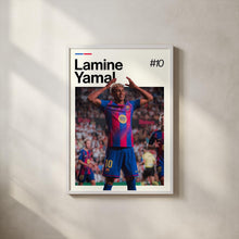 Lamine Yamal Poster  Football Wall Art  Framed Soccer Print  Sports Decor  Rising Star Artwork  Lamine Yamal 4378745055