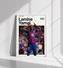 Lamine Yamal Poster  Football Wall Art  Framed Soccer Print  Sports Decor  Rising Star Artwork  Lamine Yamal 4378745055