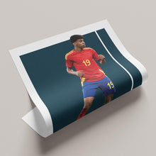 Lamine Yamal Spain Football Poster, Spanish National Print, Young Star Soccer Art 1746796039