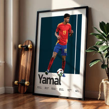 Lamine Yamal Spain Football Poster, Spanish National Print, Young Star Soccer Art 1746796039
