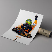 Lando Norris 2024 McLaren Poster F1 Wall Art 1734846776