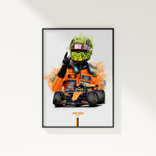 Lando Norris 2025 McLaren Poster F1 Wall Art 1903953179