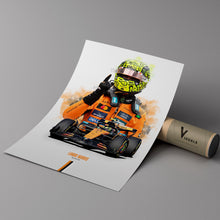Lando Norris 2025 McLaren Poster F1 Wall Art 1903953179