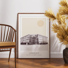 Langley Poster Print, Langley Travel Poster, Langley Minimalistic Wall Art, Langley, British Columbia, Canada 1868247444