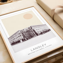 Langley Poster Print, Langley Travel Poster, Langley Minimalistic Wall Art, Langley, British Columbia, Canada 1868247444