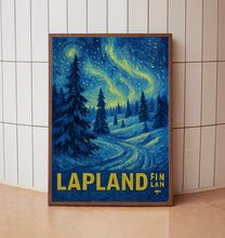 Lapland Finland Travel Poster - Scandinavian Wall Art Print, Home & Office Decor, Illustration Poster, Perfect Gift Collection, Travel Print