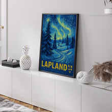 Lapland Finland Travel Poster - Scandinavian Wall Art Print, Home & Office Decor, Illustration Poster, Perfect Gift Collection, Travel Print