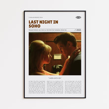 Last Night in Soho, Edgar Wright, Retro Movie Poster, Custom Movie Poster Print 4421172272