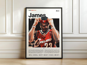 LeBron James Poster, NBA Basketball Print, Sports Artwork, James Lakers NBA 4455675513